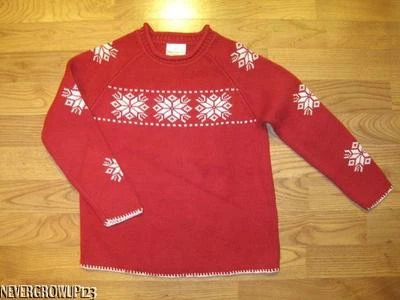 HANNA DIFFERENTSON~SUÉTER COPO DE NIEVE ROJO~120 cm~TALLA 6~7~8~EUC Foto 1 de 3