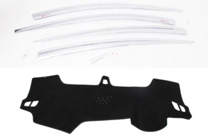 Chrome Weather Shields with Dash Mat RH for 2016 - 2018 Hyundai Elantra AD - Picture 1 of 11