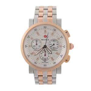Reloj Michele Sport Sail MW01N00L4980 oro rosa esfera diamante 38 mm para dama - Imagen 1 de 11
