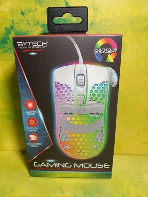 GAMING  MOUSE By Tech Multi color Light Up 4 Responsive buttons ergonomic design - Image 1 of 3