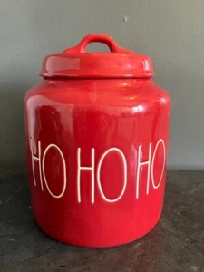 Rae Dunn Red HO HO HO Canister Artisan Collection by Magenta New with Tags - Picture 1 of 4