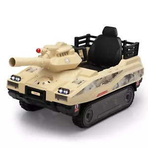 24V Ride on Tank Electric Car for Kids to Drive with Remote Control, 360° Spin - Picture 1 of 9