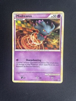Pokemon Card Misdreavus 54/95 Unleashed Non Holo LP - Image 1 of 4