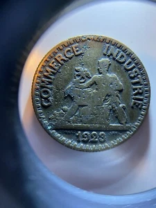 1923- Commerce Industrie 2 Bon Pour Francs World Coin - Picture 1 of 2