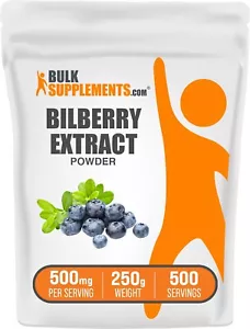 BulkSupplements Bilberry Extract Powder 250g - 500mg per Serving - Picture 1 of 5