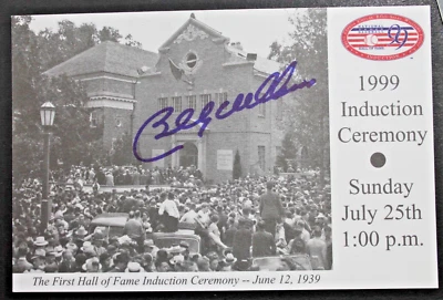 Billy Williams Chicago Cubs Athletics Autographed HOF Induction Postcard JSA - Image 1 of 4