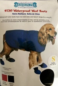 Dog Boots Waterproof Shoes with Anti-Slip Sole and VELCRO® Straps SMALL NEW NIP - Picture 1 of 8