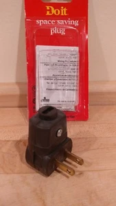 Leviton braun AC 2-poliger platzsparender Stecker - Wandumarmungsstecker 875-101AN - Do It - Bild 1 von 9