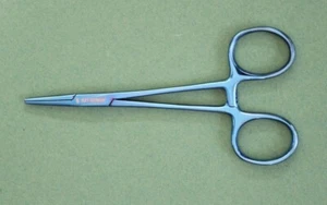 Arterienklemme Gefaessklemme Klemme blau gerade 13 cm - Bild 1 von 5