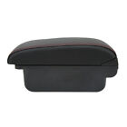 Car Armrest Box Black Smooth Surface Large Capacity Center Console Storage Box