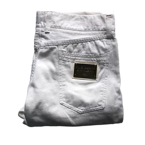 Dolce & Gabbana Jeans Mens 38 White 14 Class Straight Leg Designer Luxury Italy - Picture 1 of 9