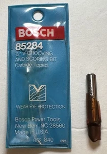 Bosch 1/4” V-Grooving And Scoring Bit Carbide Tipped 85284 - NIP - Picture 1 of 2