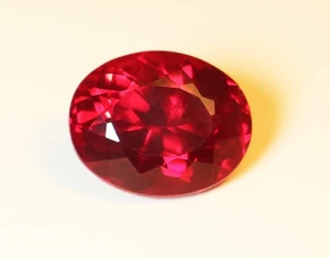 Natural 16.00 Ct Certified BURMA Pigeon Blood Red Ruby Unheated Loose Gemstones - Picture 1 of 5