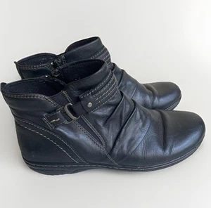 Earth Origins Glendale Gamila Boot Womens Size 8.5 Black Comfort Zip Bootie - Picture 1 of 18