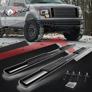 5" OVAL Tube Running Board Side Step Nerf Bar for 09-14 Ford F150 Extended Cab - Picture 1 of 6