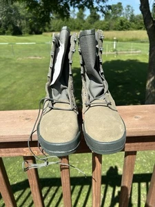US Militär USAF AFST salbeigrün Stahlkappe heißes Wetter Kampfstiefel 8 W - NEU - Bild 1 von 16