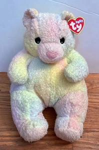 TY Beanie Baby Bearbaby Rainbow Bear Plush Doll Stuffed Animal Vintage NWT - Picture 1 of 2