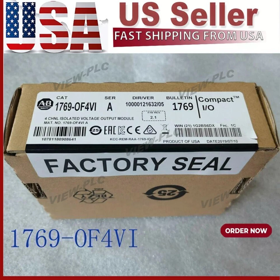 New  Allen-Bradley 1769-OF4VI CompactLogix 4 Pt A/O Voltage Module US Free Tax - Image 1 of 1