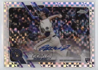 2021 Topps Chrome Update Target X-Fractor /125 Patrick Weigel Rookie Auto RC - Image 1 of 2