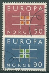 Norwegen 1963 Europa CEPT Buchstabenornament 498/99 gestempelt - Picture 1 of 1