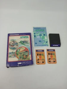 Utopia (Intellivision, 1981) CIB Completo con Manual y Superposiciones LEER Descripción  - Imagen 1 de 20