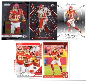 (5) Karten ISIAH PACHECO Lot! Panini Prizm, Phoenix, Donruss, Score...CHIEFS - Bild 1 von 1