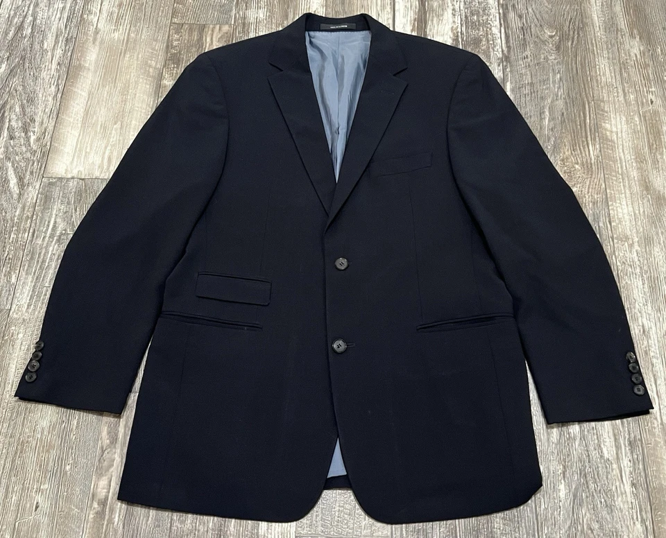 Blazer HUGO BOSS negro elástico Coppola para hombre 42R lana virgen spandex Foto 1 de 4