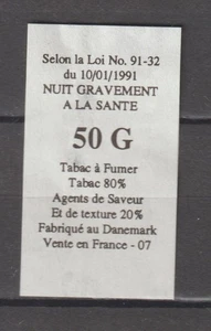France & Colonies Revenue Stamp Fiscal Fiscaux Taxe Bande Tabacs Danmark 1 - Picture 1 of 1