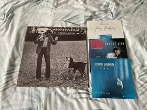 JOHNNY HALLYDAY - SOLITUDES A DEUX 1978 PHILIPS LP + x3 7” SINGLES - Picture 1 of 4