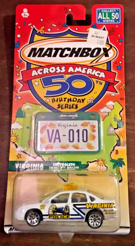 Matchbox Chevrolet Impala MBX ‘02 Across America 50th Birthday Series White VHTF - Image 1 of 1