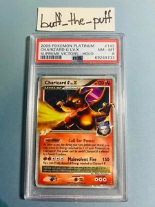 POKEMON - PSA 8 - CHARIZARD G LV.X HOLO - 143/147 - TARJETA CLASIFICADA SUPREME VICTORS - Imagen 1 de 2