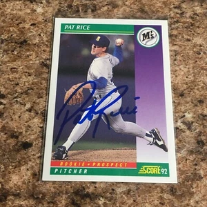 Pat Rice signiert 1992 Score Auto Seattle Mariners  - Bild 1 von 1