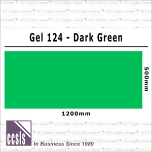 Clear Color 124 Filter Sheet - Dark Green - Bild 1 von 2