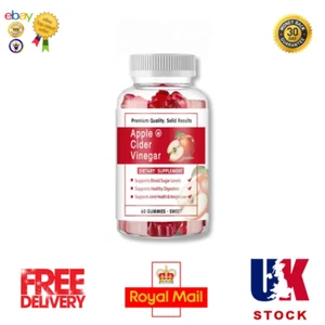 Keto Apfelessig Gummis Gewichtsverlust, Fatburner, stark, Bauch schlank UK - Bild 1 von 6