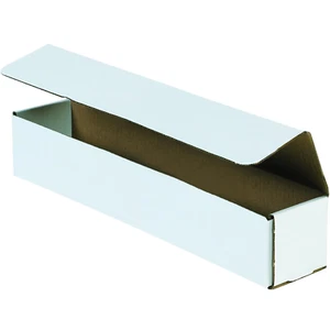 (50) 17-1/2" x 3-1/2" x 3-1/2" WHITE CORRUGATED MAILERS WITH TUCK FLAPS Super s - Picture 1 of 1