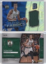 2015-16 Panini Spectra Freshman Fabrics Silver Prizm /35 RJ Hunter #25 Rookie RC