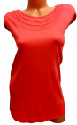 Rafaella Orange Mesh Scoop Neck Women's Sleeveless Plus Top 1X