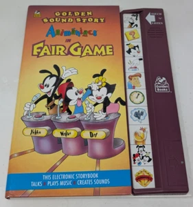 Animaniacs Fair Game Golden Sound Story Electronic Storybook AS-IS NOT WORKING - Bild 1 von 11