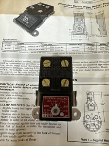 Termostato Calentador de Agua Eléctrico Chromalox PCN Nº 41114-1 - Imagen 1 de 3