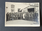 Vintage German Group Photo Postcard Military Steel Helmet Soldiers