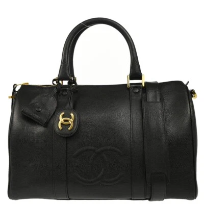 Chanel Black Calfskin 2way Handbag 124530 - Image 1 of 4
