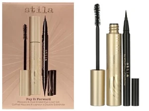 Stila Pay It Forward Huge Mascara & Dual-Ended Liquid Eyeliner Set Full Sz 11/R - Picture 1 of 6