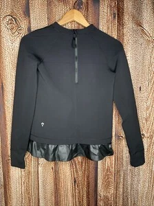 IVIVVA by LULULEMON Black Star Gazer Spacer Pullover SZ 12 Long Sleeve Softshell - Picture 1 of 3