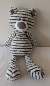 Gund Zag Gray & White Stripe Bear 16" Plush Stuffed Animal Toy - Picture 1 of 7