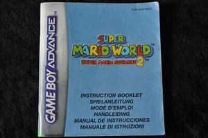 Super Mario World 2 GBA Manual AGB-AA2P-NEU6 - Imagen 1 de 1