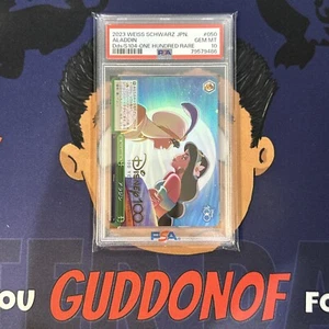๐PSA 10 GEM MINT 2023 Weiss Schwarz Japanese Disney 100 ALADDIN #050 GOLD ๐ฏ - Picture 1 of 4