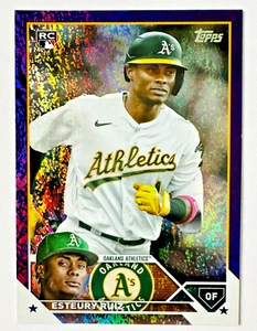 2023 Topps Esteury Ruiz PURPLE Holofoil RC #799/799 EBAY 1/1! A's Rookie! - Picture 1 of 3
