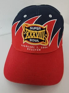 Cappello berretto VINTAGE Reebok piedino di squalo Super Bowl XXXVIII 2004 cinturino posteriore 38 - Foto 1 di 4