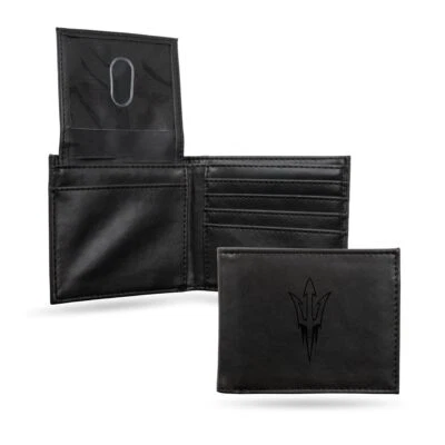 Arizona State Sun Devils Laser Engraved Black Billfold Wallet - Image 1 of 4