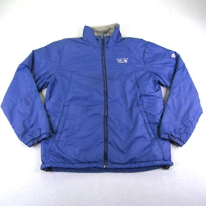 Mountain Hardwear Jacket Mens Large Blue Puffer Windbreaker Full Zip Up Coat - Picture 1 of 12